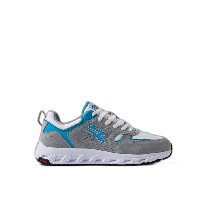 Upower Jackie Calzado de Seguridad Bajo - Talla 42 - Proteccion OB e FO SR - Color Gris/Azul 1