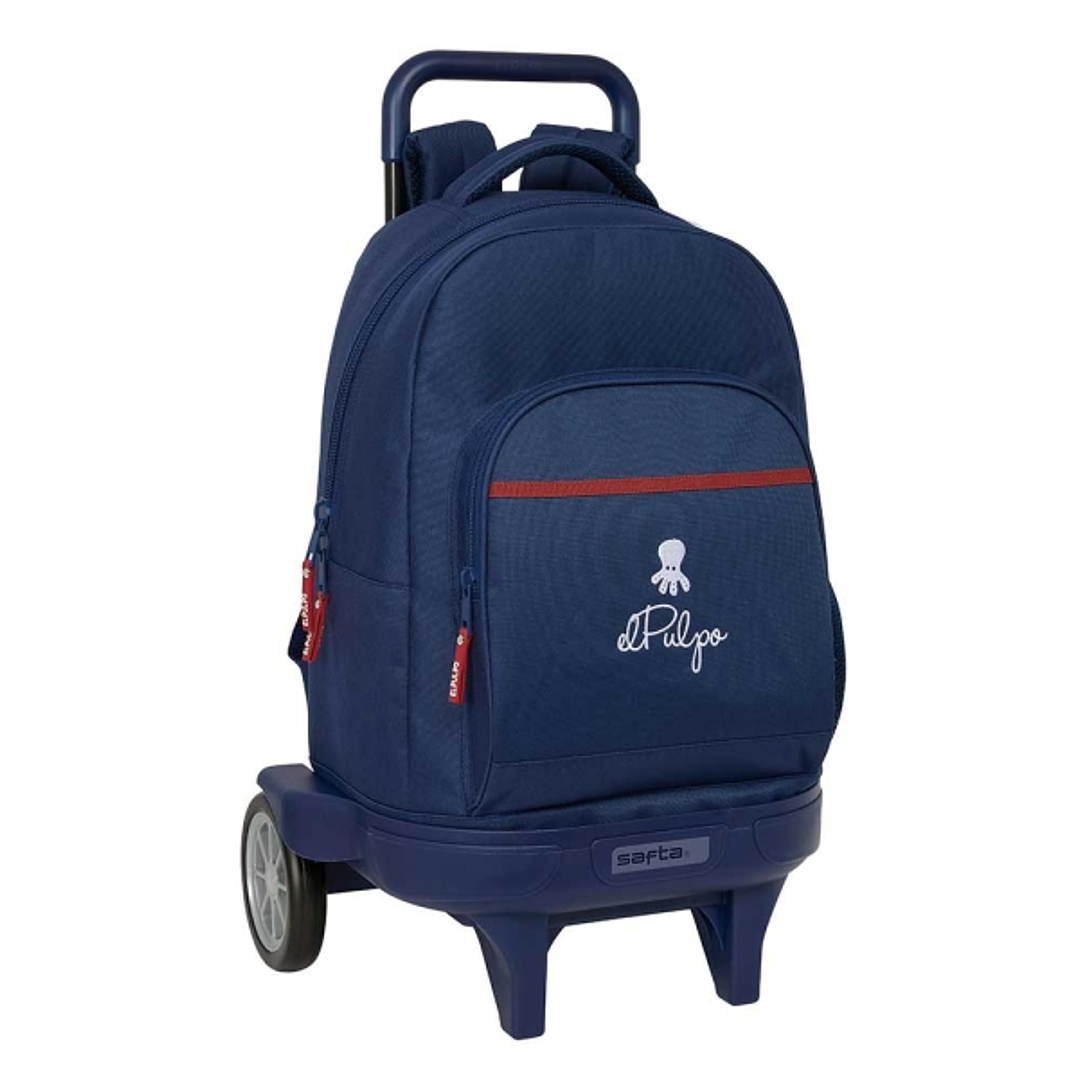 Safta el Pulpo Mochila con Carro - Extraible - Bolsillo Frontal - Portabotellas - Tirador Doble - Hombreras Acolchadas - Tarjeta ID - Ruedas Antivibra 1