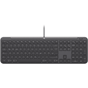 Logitech Signature Slim K620 Teclado USB - Atajos de Productividad con Tecla de IA y Controles de Reunion - Diseño Slim - Color Grafito