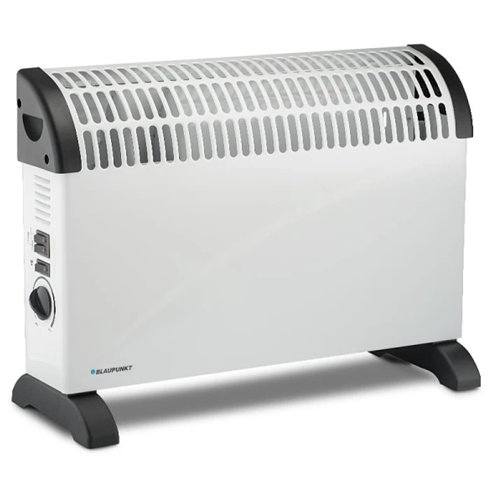 Blaupunkt Radiador Convector - Potencia 2000W - Termostato Regulable - Ventilador Turbo Independiente - Asas Integradas - 53.5x19.6x38.5cm - Color Bla 1