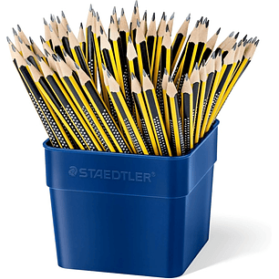 Staedtler Noris 183 Cubo Expositor de 72 Lapices de Grafito - Mina HB - Resistencia a la Rotura