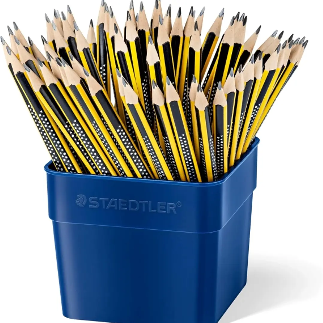 Staedtler Noris 183 Cubo Expositor de 72 Lapices de Grafito - Mina HB - Resistencia a la Rotura 1
