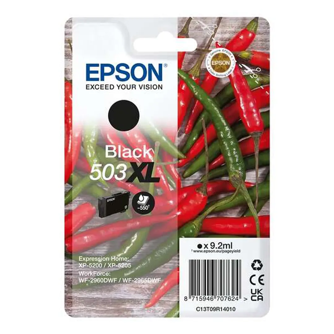 Epson 503XL Negro Cartucho de Tinta Original - C13T09R14010 1