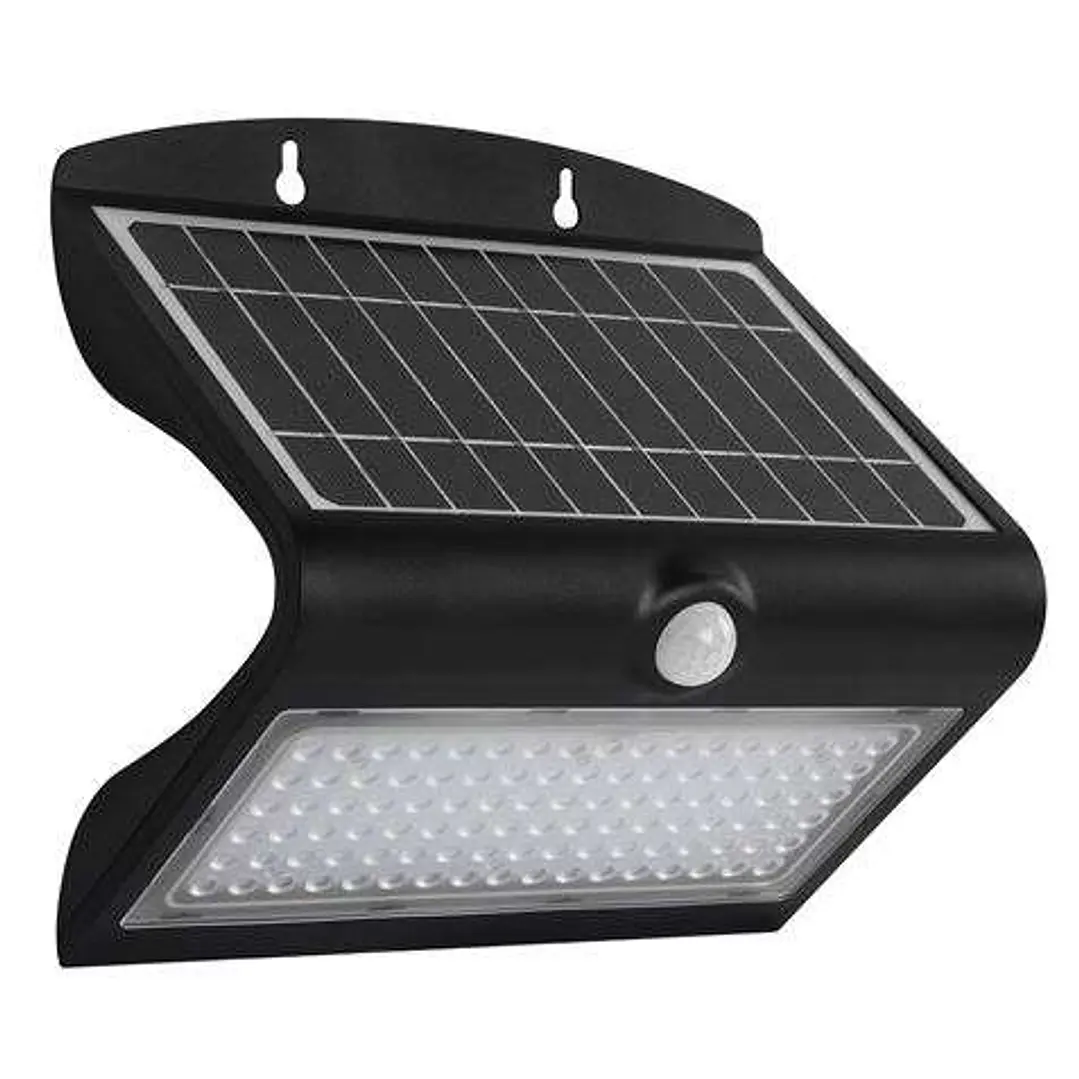 Elbat Aplique Led Solar Doble Iluminacion 8W - 850LM - Luz Fria 6000K - Luz Calidad 3000K - Sensor de Movimiento 1