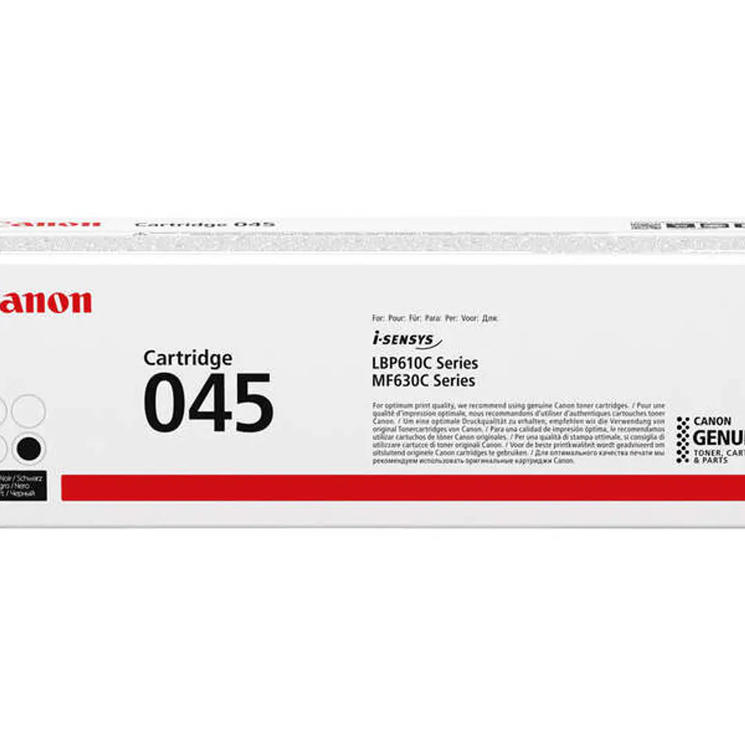 Canon 045 Negro Cartucho de Toner Original - 1242C002 1
