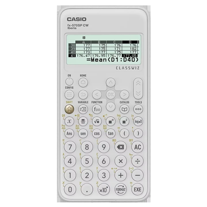 Casio Iberia Classwiz FX-570SP Calculadora Cientifica Pantalla LCD 12 Digitos - 560 Funciones - Tapa Protectora - Color Blanco 1