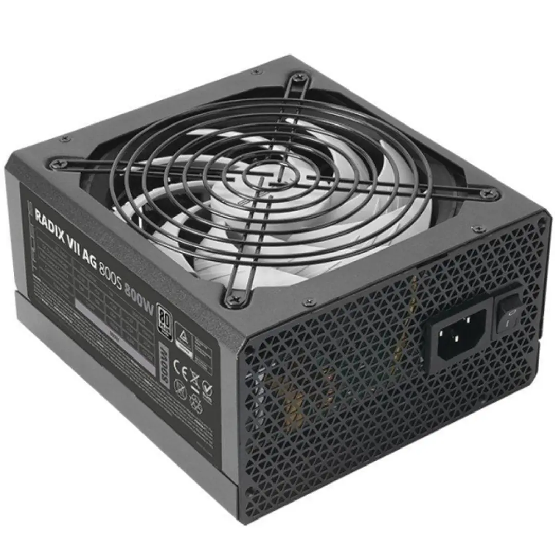 Tacens Radix VII AG 800S Fuente de Alimentacion 800W ATX - PFC Activo - Ventilador 140mm de 12dB - 80 Plus Silver - Cableado Modular - 160x150x85mm -  1