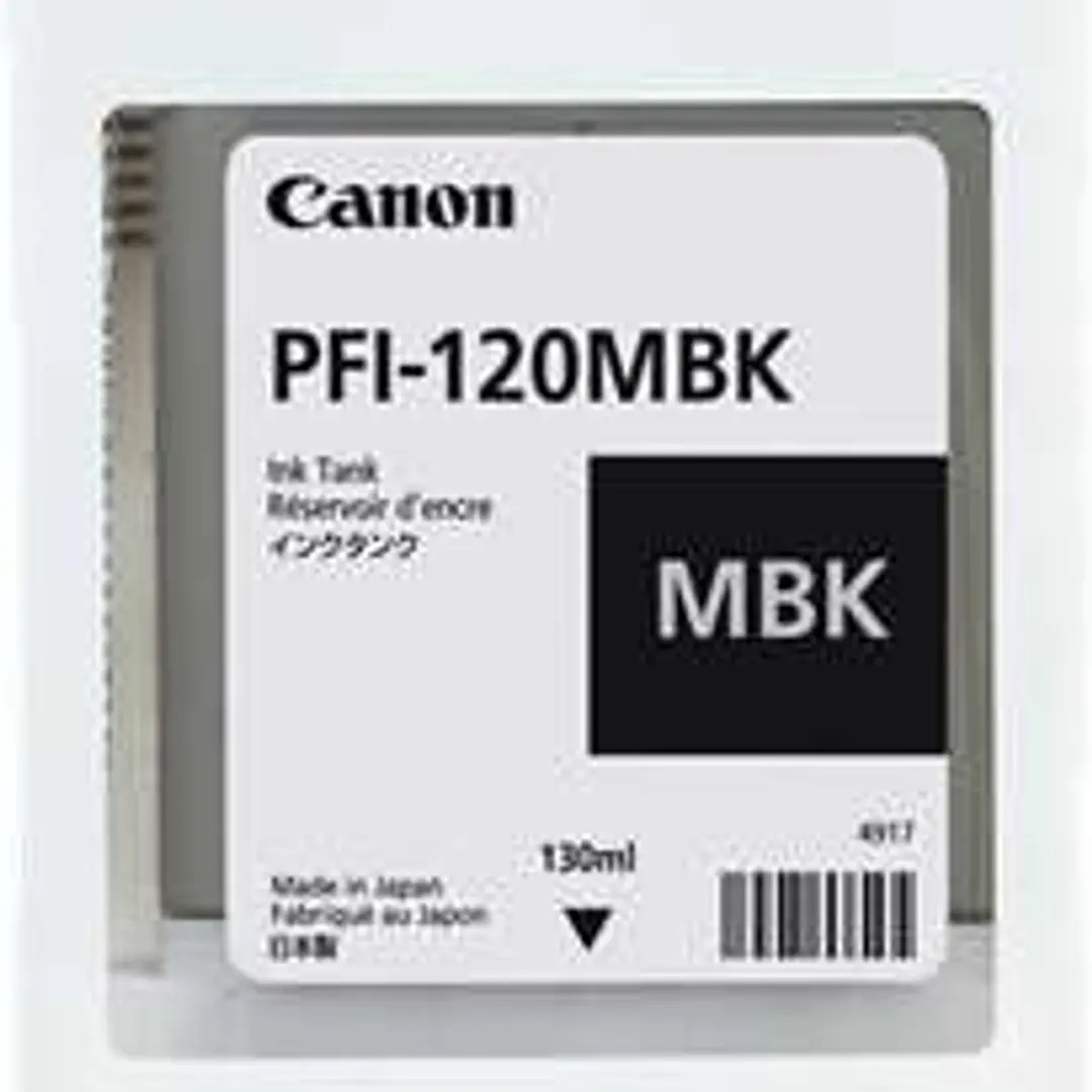 Canon PFI120 Negro Mate Cartucho de Tinta Original - 2884C001 1
