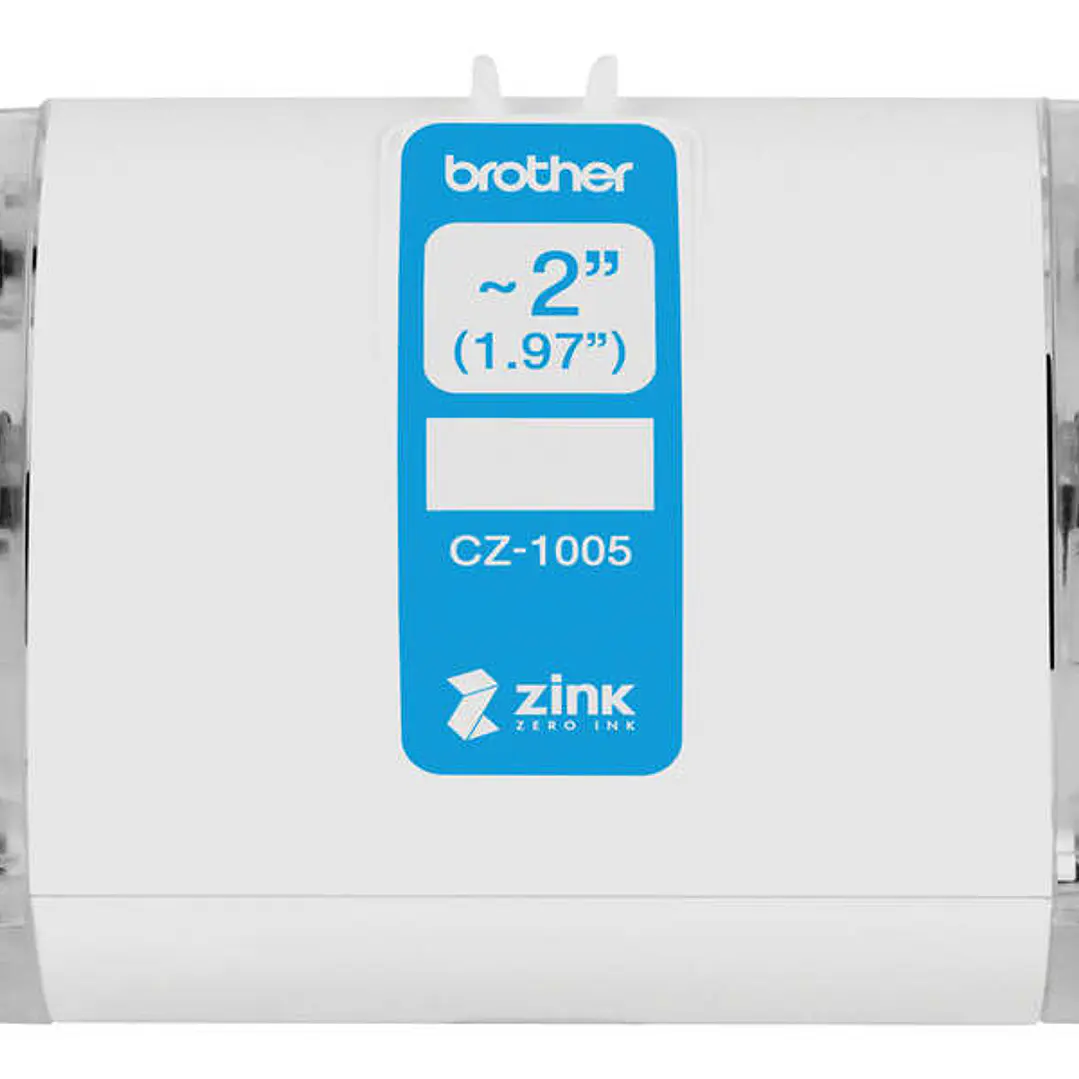 Brother CZ1005 Rollo de Etiquetas Originales de Tamaño Personalizado - Ancho 50mm x 5 metros - Zero Ink 1