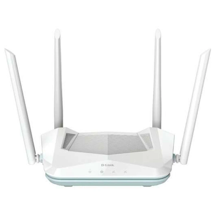 D-Link Eagle Pro AI AX1500 WiFi 6 Smart Router Doble Banda - Hasta 1200Mbps - 3 Puertos RJ45 10/100 Mbps - Control de Voz con Google/Alexa - 4 Antenas 1