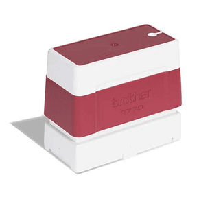 Brother PR2770R6P Pack de 6 Monturas de Sellos Originales - 27x70mm - Color Rojo