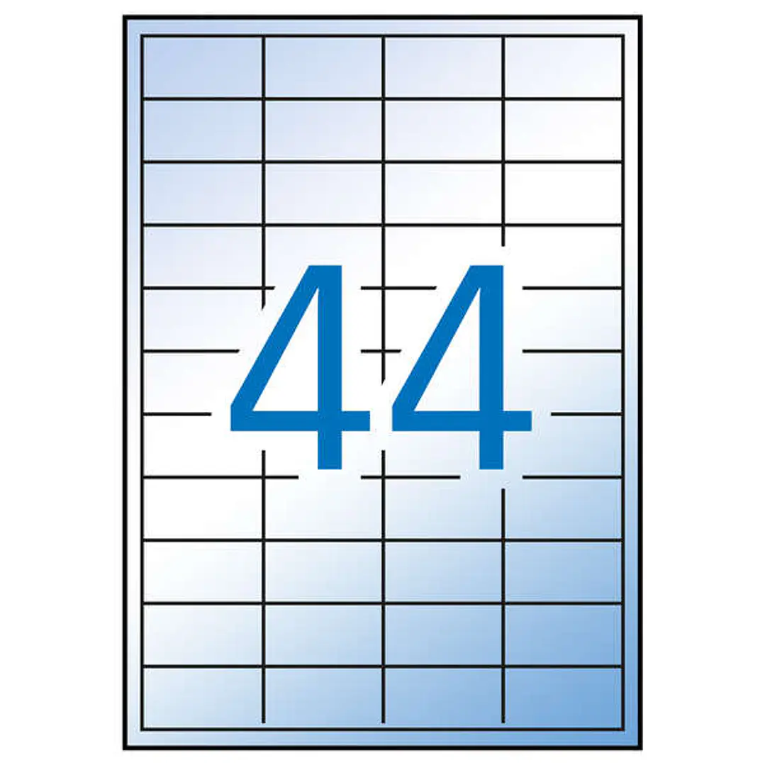 Apli Etiquetas Translucidas Resistentes Intemperie 48.5 x 25.4mm 100 Hojas 1