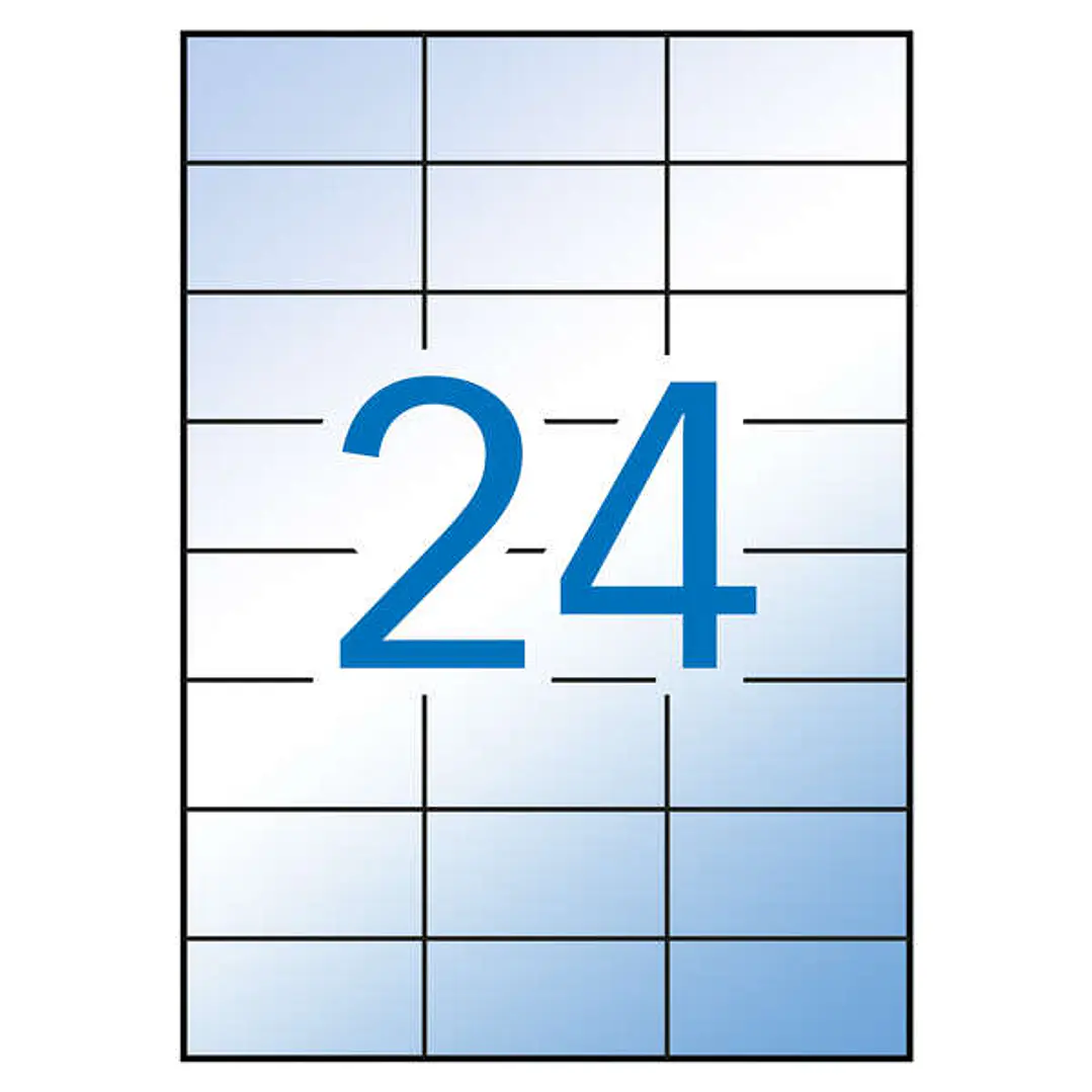 Apli Etiquetas Translucidas Resistentes Intemperie 70.0 x 37.0mm 100 Hojas 1