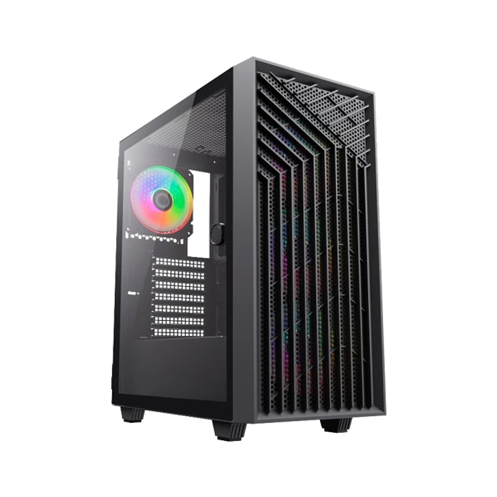 Coolbox GA300 GridLine Caja Torre ATX, Micro ATX, Mini-ITX - Lateral Cristal Templado - Tamaño HDD 2.5