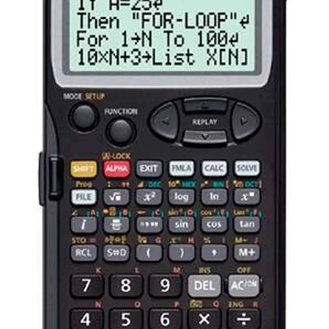 Casio FX-5800PLUS Calculadora Programable de Sobremesa - Pantalla de 4 Lineas - 664 Funciones - 26 Memorias - 128 Formulas Almacenadas - Alimentacion  1