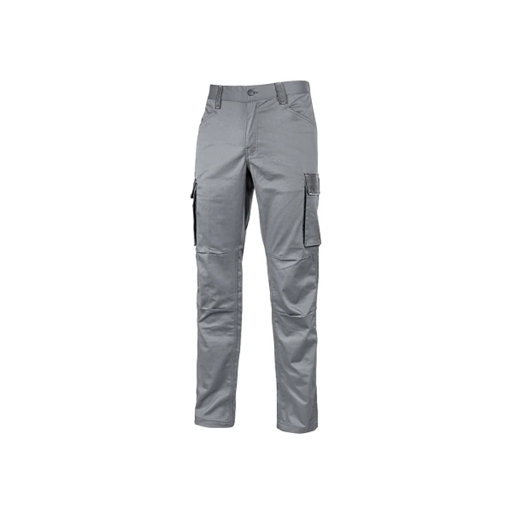 Upower Crazy Pantalones Cargo Stretch - Talla L - Bolsillos Multifuncionales, Refuerzo Poli-Oxford, Detalles Reflectantes, Cinturilla Elastica, Rodill 1