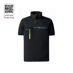 Upower Libra Polo Hombre Termorregulador - Talla 2XL - Tecnologia HeiQ Smart Temp, Antimicrobiano HeiQ Pure, Bolsillo con Cremallera, Banda Reflectant