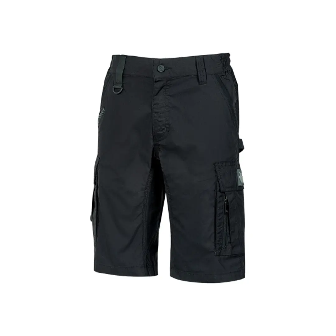 Upower Solaris Bermudas Cargo Funcionales - Talla XS - Tejido Ripstop Elastico, Multibolsillos, Detalles Reflectantes, Proteccion Lumbar, Cierre Antir 1