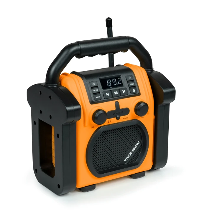 Thomson WKR60BT Radio y Altavoz 30W  - Resistente a Salpicaduras y Polvo -  Color Naranja 1