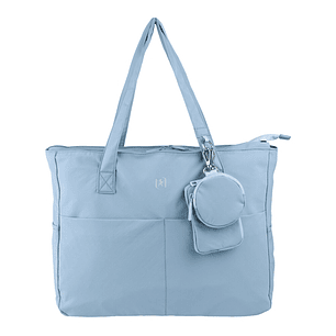 Oxford Endless Tote Bag 14L - Amplio Compartimento - 9 Bolsillos - Incluye Neceser Interior, Monedero y Tarjetero - Color Azul