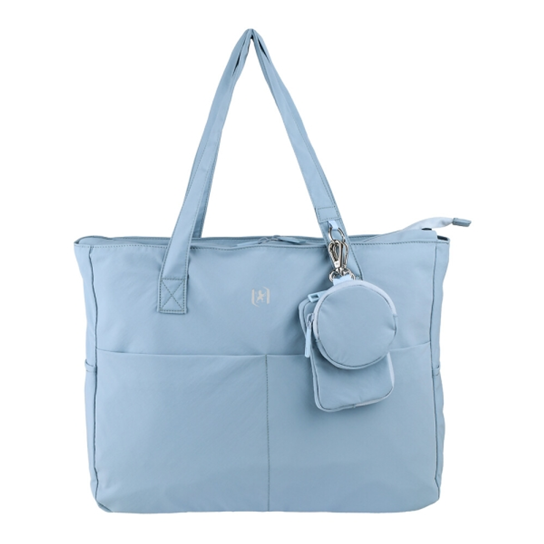 Oxford Endless Tote Bag 14L - Amplio Compartimento - 9 Bolsillos - Incluye Neceser Interior, Monedero y Tarjetero - Color Azul 1