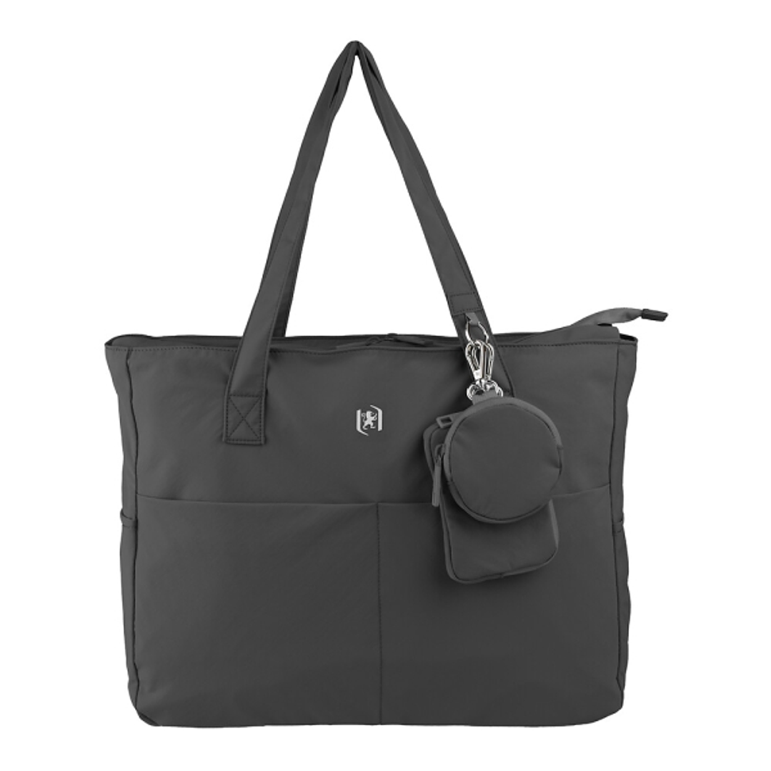 Oxford Endless Tote Bag 14L - Amplio Compartimento - 9 Bolsillos - Incluye Neceser Interior, Monedero y Tarjetero - Color Negro 1