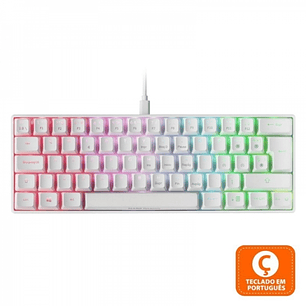 Mars Gaming MKMINI Teclado Gaming - Ultra-compacto 60% - FULL RGB CHROMA - Switches Mecanicos OUTEMU PRO - Multiplataforma - Software Avanzado - Portu