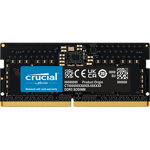 Crucial Memoria RAM DDR5 8GB 4800MHz CL40 SODIMM