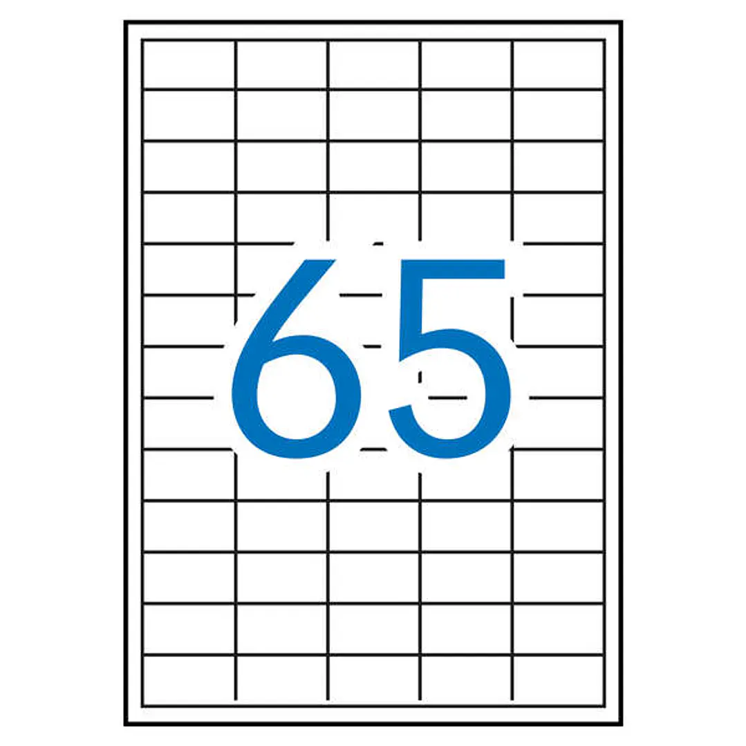 Apli Etiquetas Blancas Permanentes 38.0 x 21.2mm 500 Hojas 1