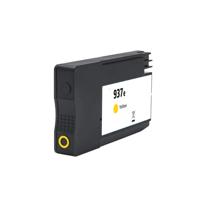 Generico HP 937e XL Amarillo Cartucho de Tinta Pigmentada - Reemplaza 4S6W8NE/4S6W4NE (Chip reforzado contra actualizaciones) 1