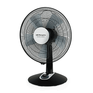 Orbegozo TF 0149 Ventilador de Sobremesa Elegante y Potente - Potencia de 60W - 2 Velocidades + Turbo + Silent - Diametro de 40cm - Oscilacion Automat