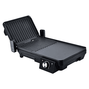 Muvip Sandwichera + Plancha Asar 2000W - Apertura hasta 180º - Placas Grill + Lisa -  Selector de Temperatura - Placa Superior Basculante - Asa Tacto 