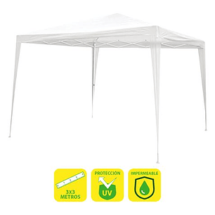 Sungarden Carpa Acero Rafia 3x3m - Color Blanco