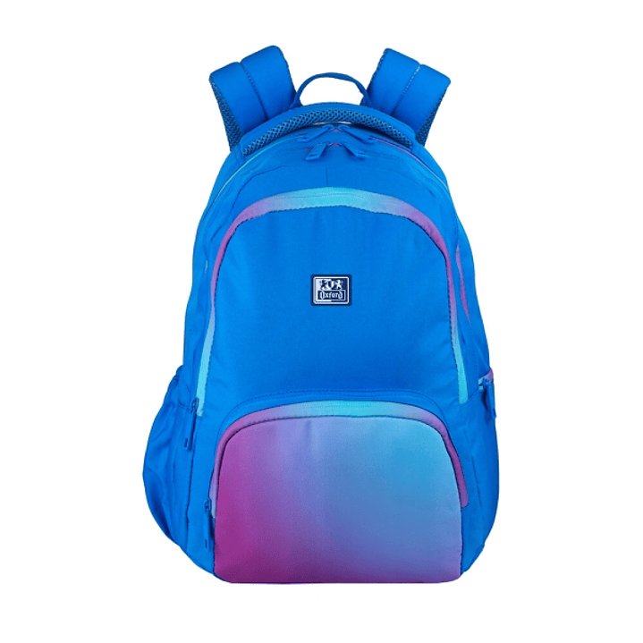 Oxford Gradient Mochila Escolar 25L - 3 Compartimentos y 11 Bolsillos - Espalda Ergonomica Transpirable - Asas Acolchadas y Ajustables - Bolsillo Late 1
