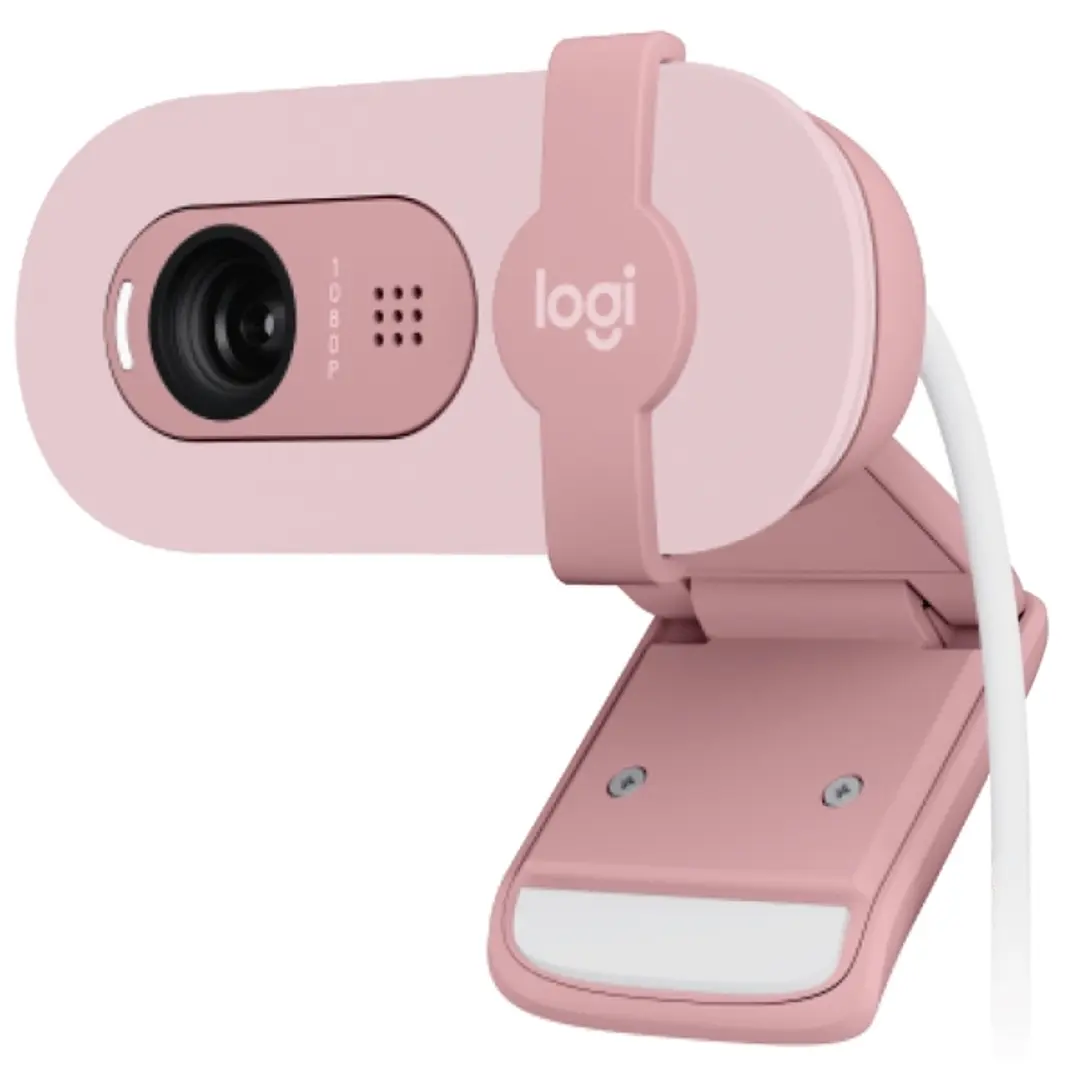 Logitech Brio 100 Webcam Full HD - 2 Megapixeles - Antirreflectante - Rosado 1