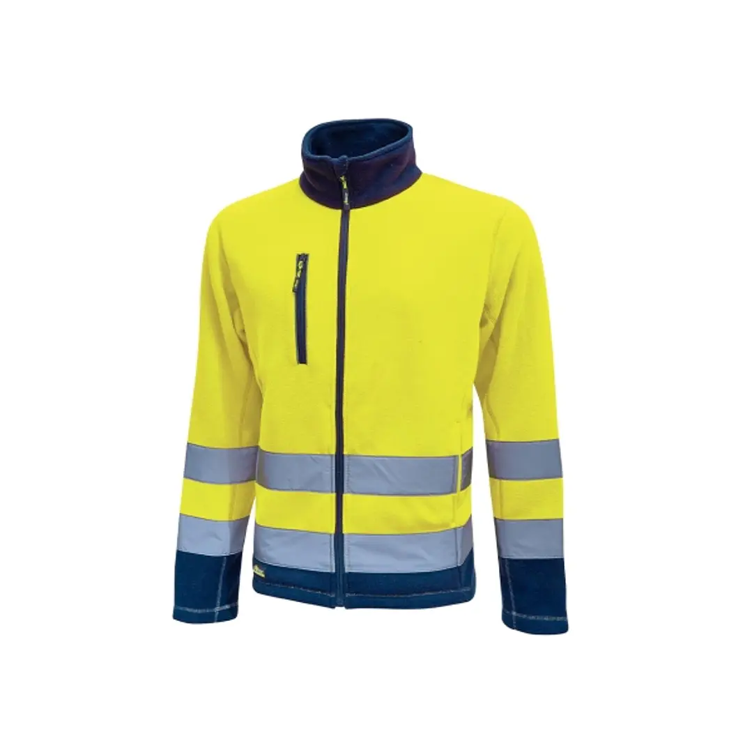 Upower Boing Chaqueta Polar con Cremallera Completa - Talla S - Bolsillos Inferiores y para Movil, Detalles Reflectantes, Proteccion DPI2, Certificaci 1