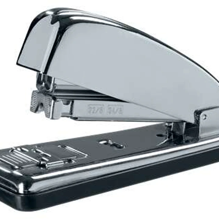 Petrus 230C Grapadora Metalica Retro - Hasta 30 Hojas - Grapado Cerrado, Abierto y Clavado - Color Cromado 1