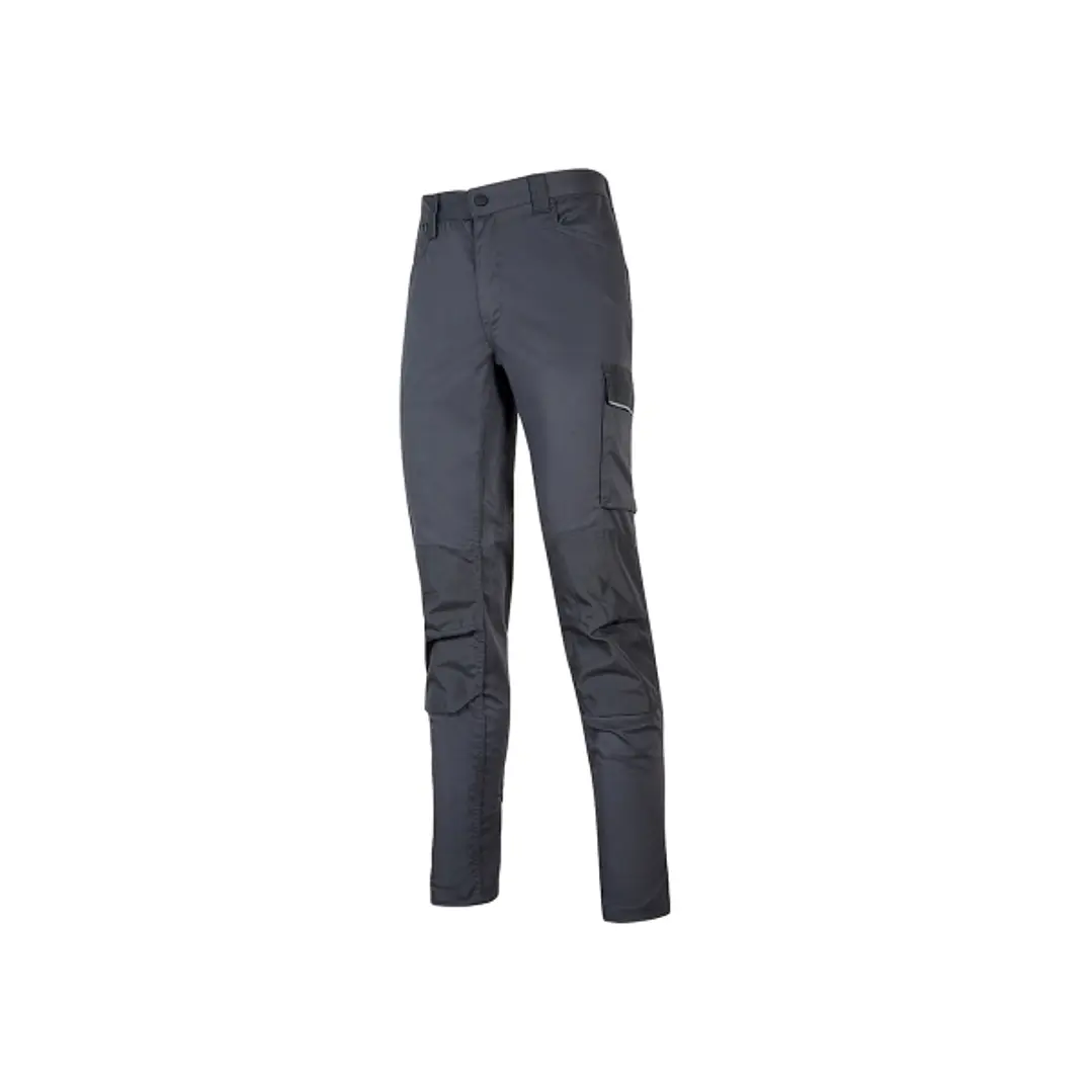 Upower Meek Pantalones Cargo TC Stretch - Talla L - Bolsillos Multifuncionales, Refuerzos Poli-Oxford, Cinturilla Elastica, Perfiles Reflectantes, Pro 1