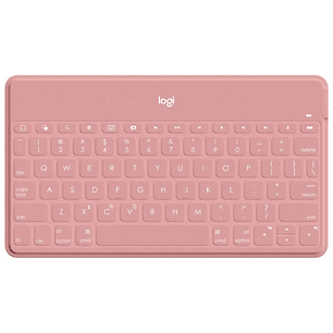 Logitech Keys to Go Teclado Bluetooth para iPhone, iPad y Apple TV - Teclas de Acesso Directo - Base para Smartphone - Ultraligero - Proteccion Antide