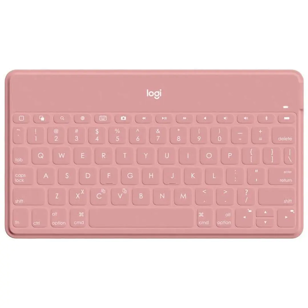 Logitech Keys to Go Teclado Bluetooth para iPhone, iPad y Apple TV - Teclas de Acesso Directo - Base para Smartphone - Ultraligero - Proteccion Antide 1