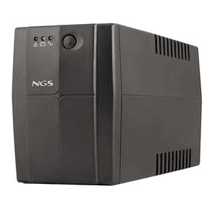 NGS Fortress 1200 V3 SAI 800VA UPS 480W - Tecnologia Off Line - Funcion AVR - 2x Schukos - Proteccion Sobrecargas y Cortocircuitos