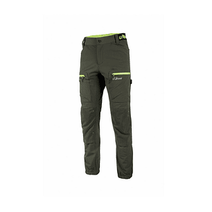 Upower Horizon Pantalones de Trabajo Elasticos - Talla 3XL - Corte Jogging, Impermeables, Transpirables, Secado Rapido, Multibolsillo, Proteccion Lumb