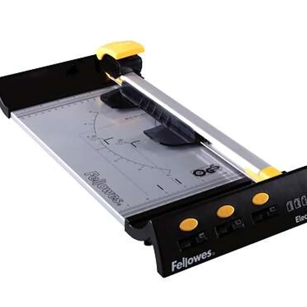 Fellowes Electron A4 Cizalla de Rodillo - Recorta hasta 10 Hojas - Longitud de Corte 320mm - 4 Cuchillas Incluidas- Cabezal Bi-Direccional - Color Neg 1