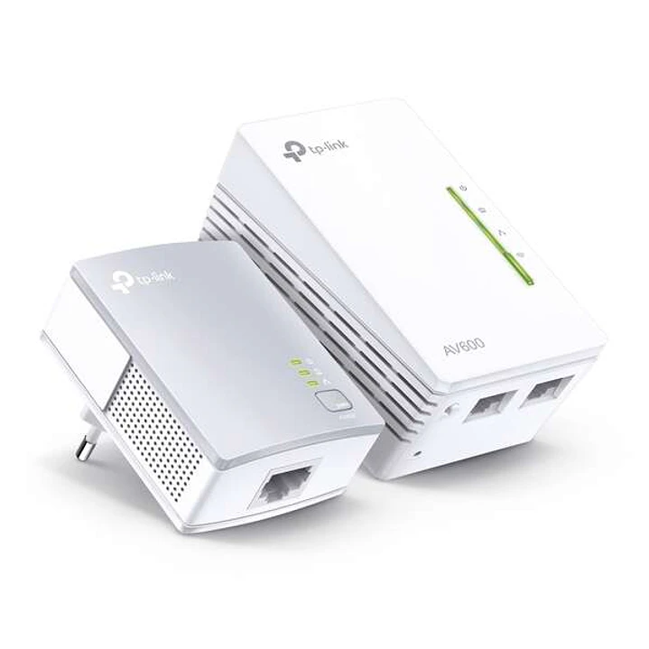 TP-Link Kit Adaptadores PLC/Powerline WiFi 600Mbps 2 Puertos Ethernet 10/100mbps 1