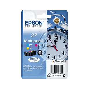 Epson T2705 (27) Pack de 3 Cartuchos de Tinta Originales - C13T27054012