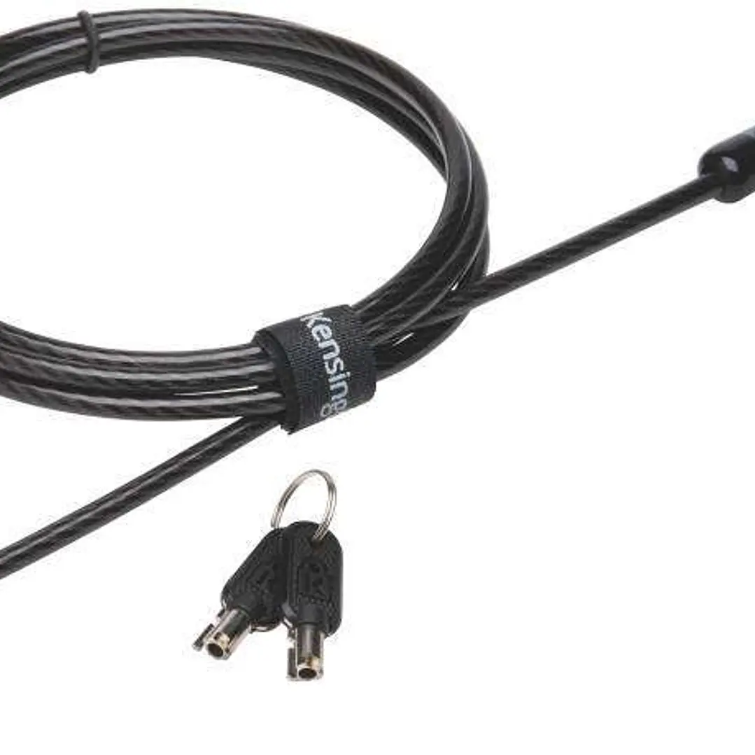 Kensington Candado con Llave Microsaver 20 - Cabezal Resistente de 10mm - Tecnologia Hidden Pin - Tecnologia de Bloqueo T-Bar - Cable de Acero Al Carb 1