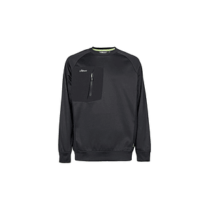 Upower York Sudadera Polar - Talla M - Cuello Redondo, Proteccion Termica - Color Negro Carbon