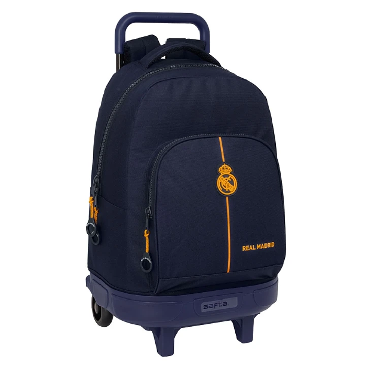 Safta Real Madrid 2ª Equipacion 24/25 Mochila con Carro Integrado - Extraible para Facilitar su Limpieza - Base Reforzada - Asa Extraible - 33x45x22cm 1