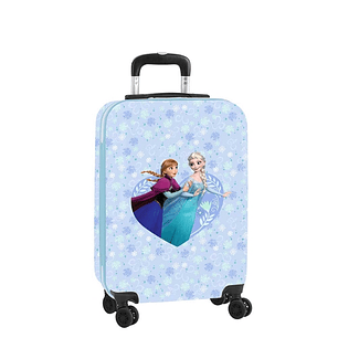 Safta Frozen Maleta Trolley de Cabina 20 - Cierre con Candado - Interior Forrado - Bolsillo de Red - Cintas con PVC - Ruedas Giratorias - Asa Extensi