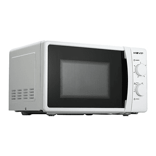 Muvip Microondas - Capacidad 20L - Potencia 700W - 6 Niveles de Potencia - Temporizador 30min - Descongelacion - Color Blanco